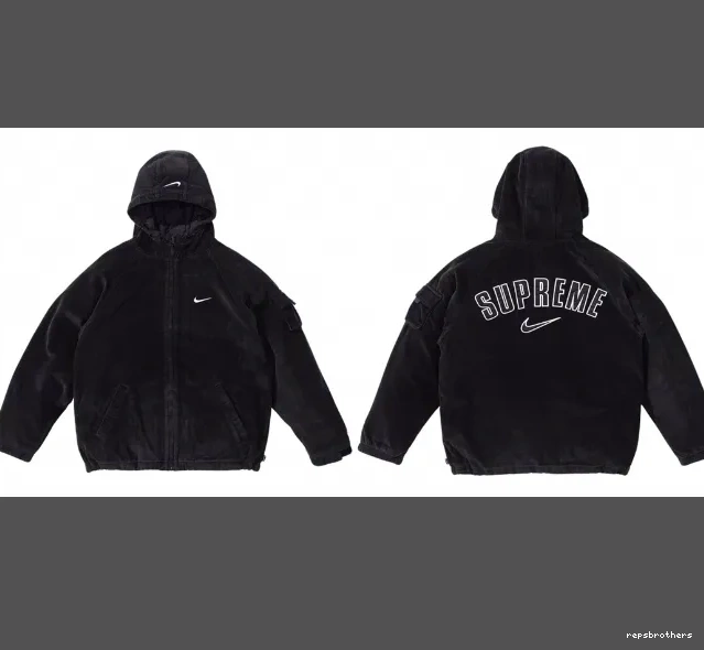 Hooded L Jacket Jacket Corduroy Black Arc Cotton Corduroy S M XL 0707
